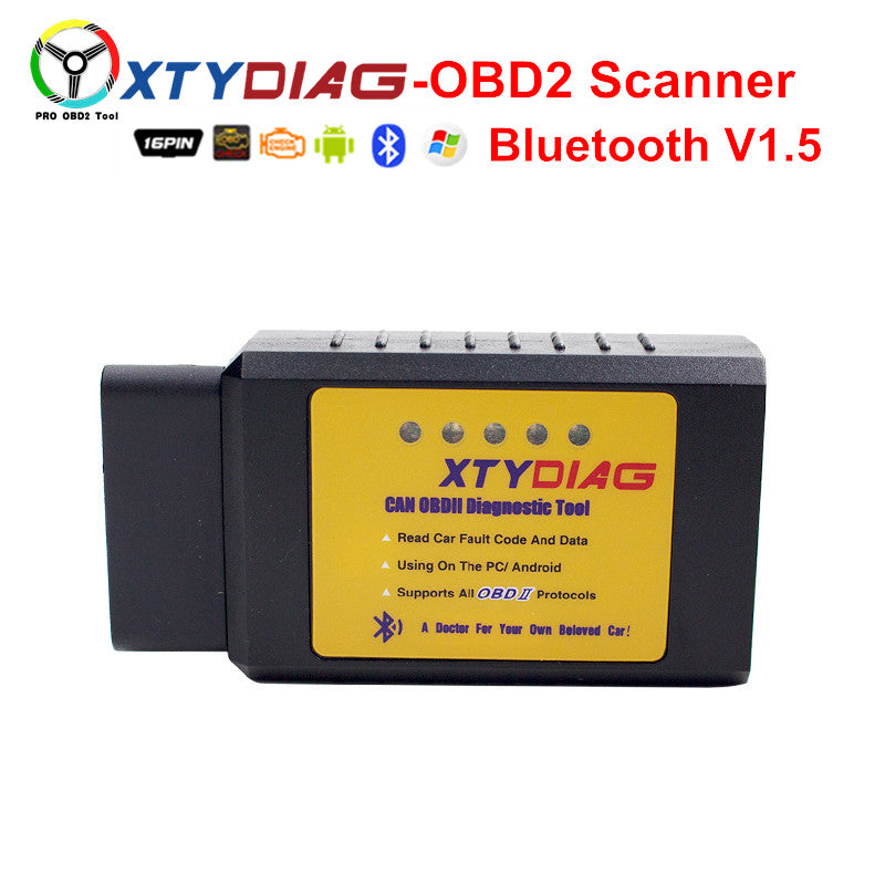 XTYDIAG Alta Calidad ELM327 Bluetooth V1.5 OBD2 Coche Escáner De Diagn –  Reprofacil